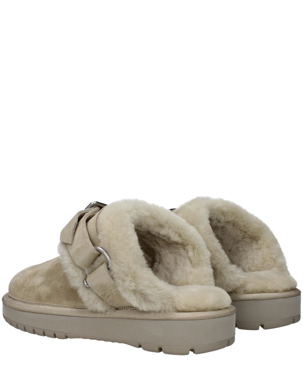 Green Leather Slippers