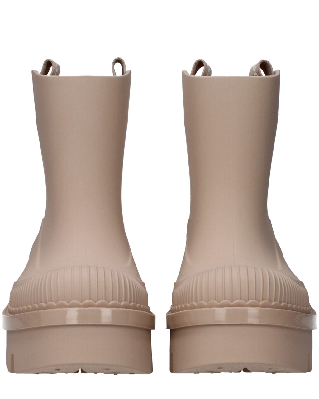 Pink Cotton Ankle Boots