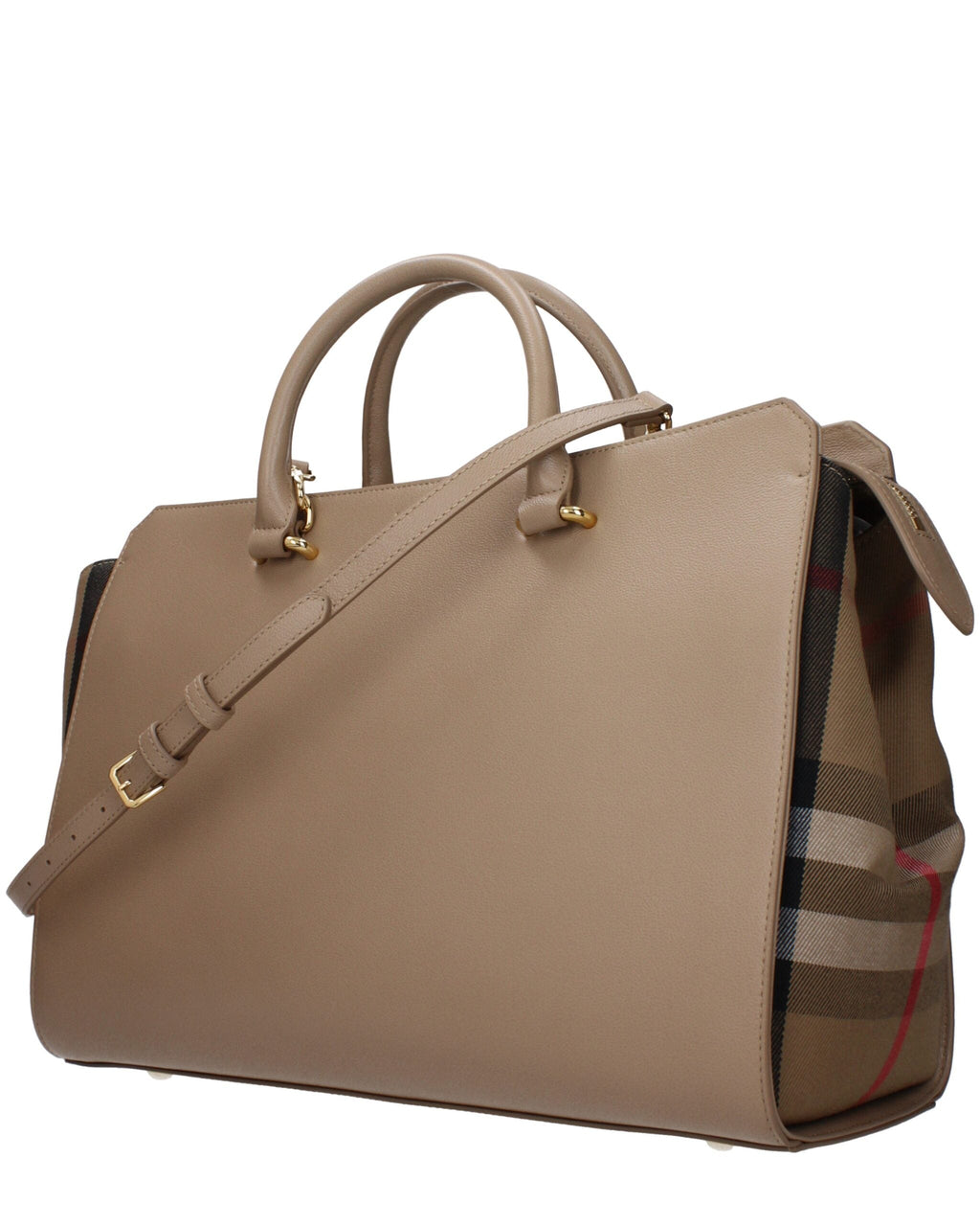 Beige Leather Handbag