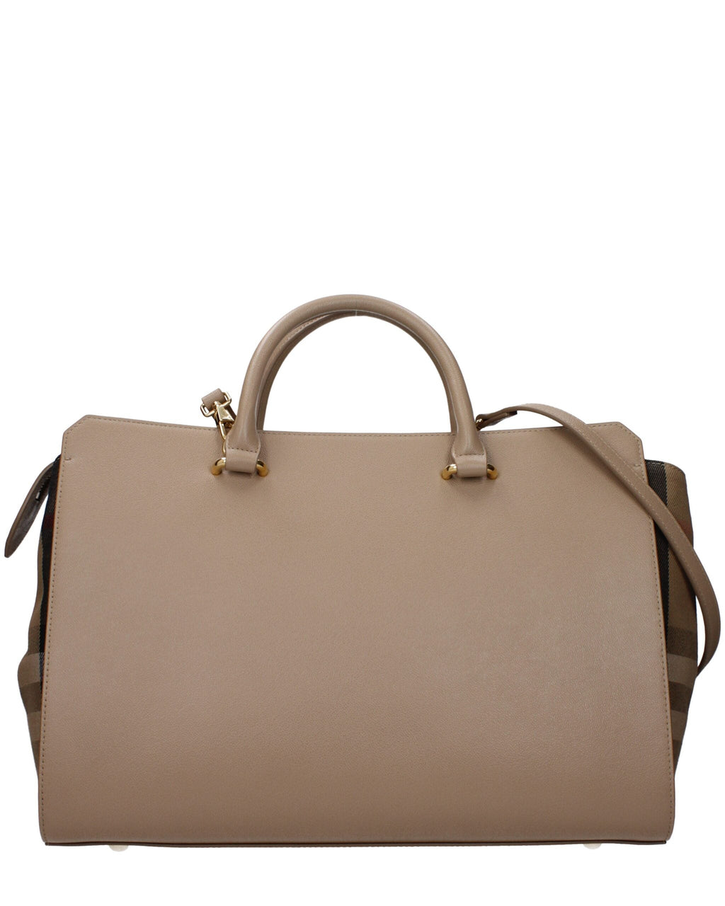 Beige Leather Handbag