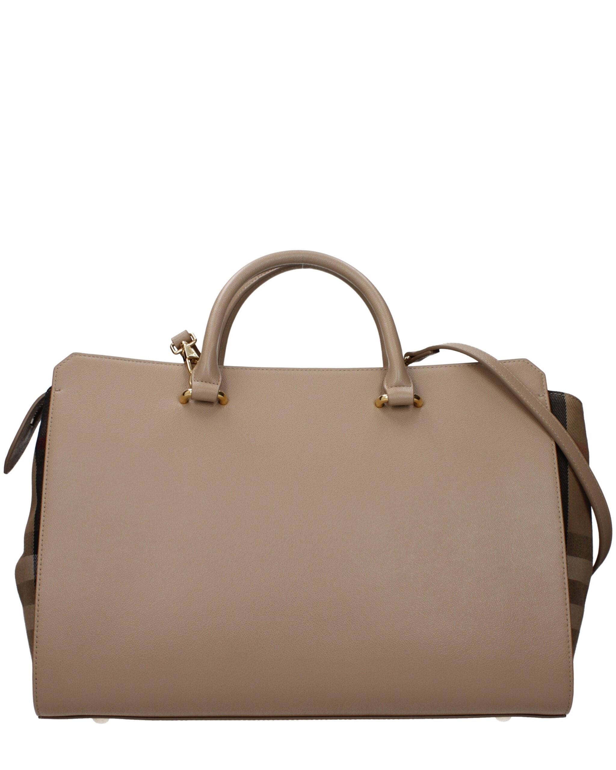 Beige Leather Handbag