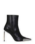 Black Leather Ankle Boots