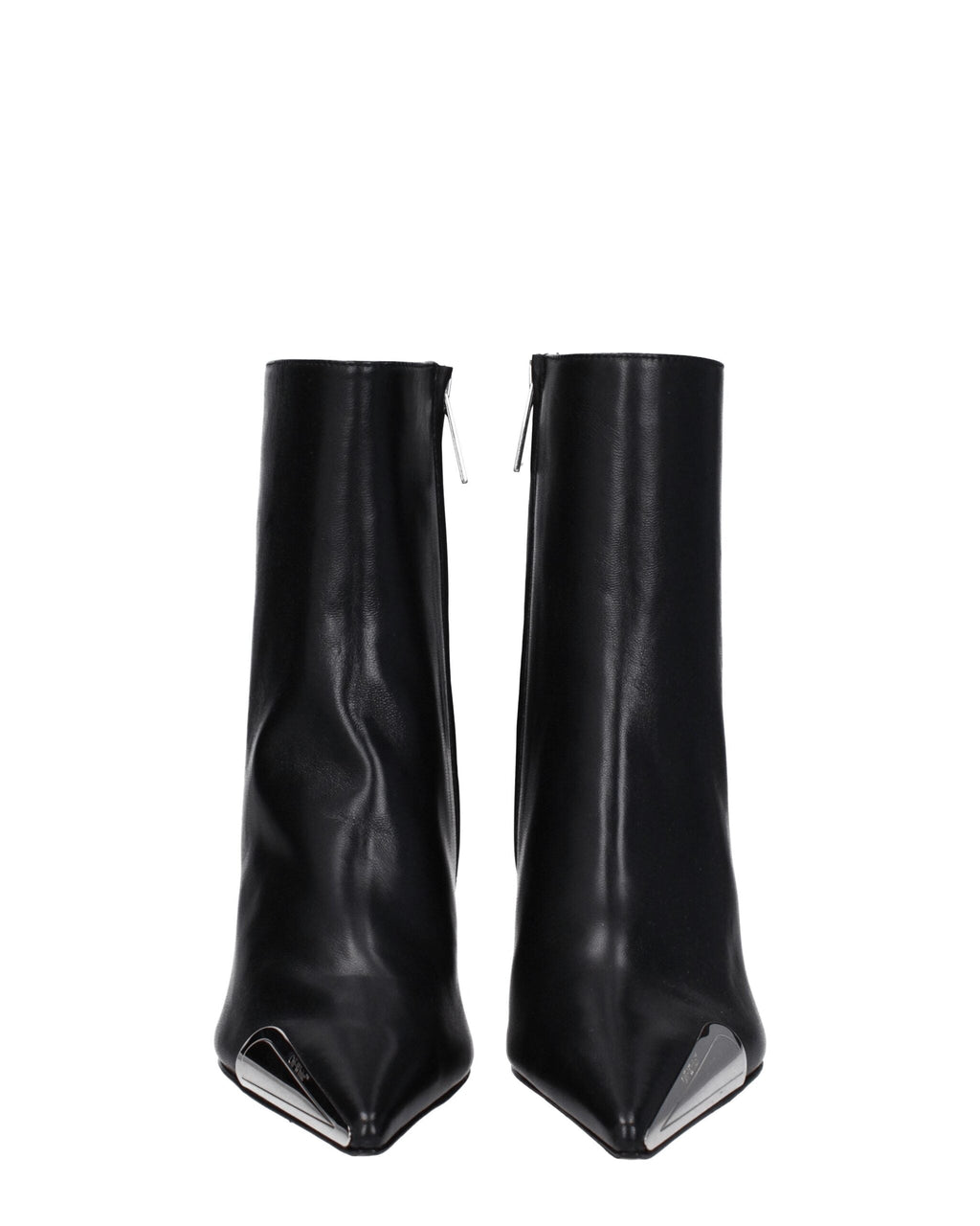 Black Leather Ankle Boots