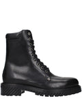 Black Leather Ankle Boots