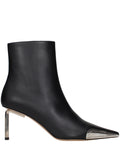 Black Leather Ankle Boots