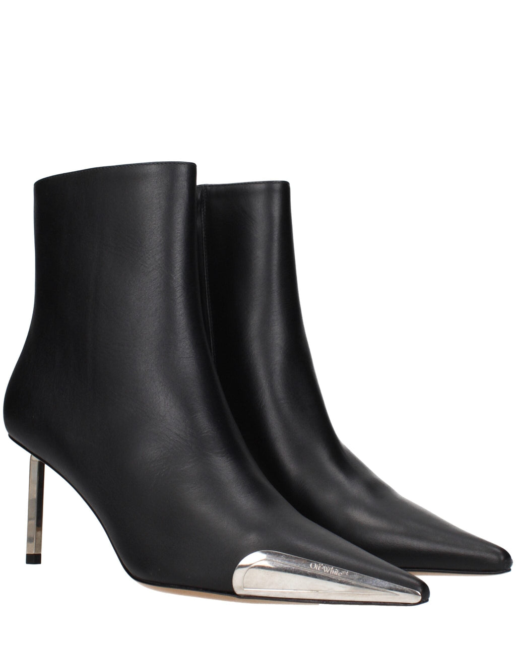 Black Leather Ankle Boots
