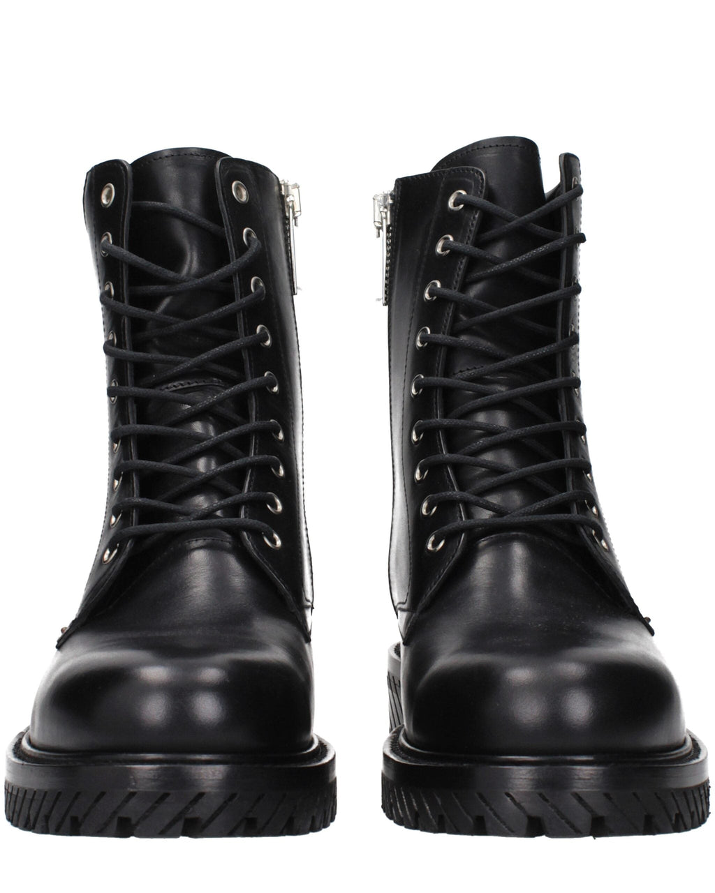 Black Leather Ankle Boots