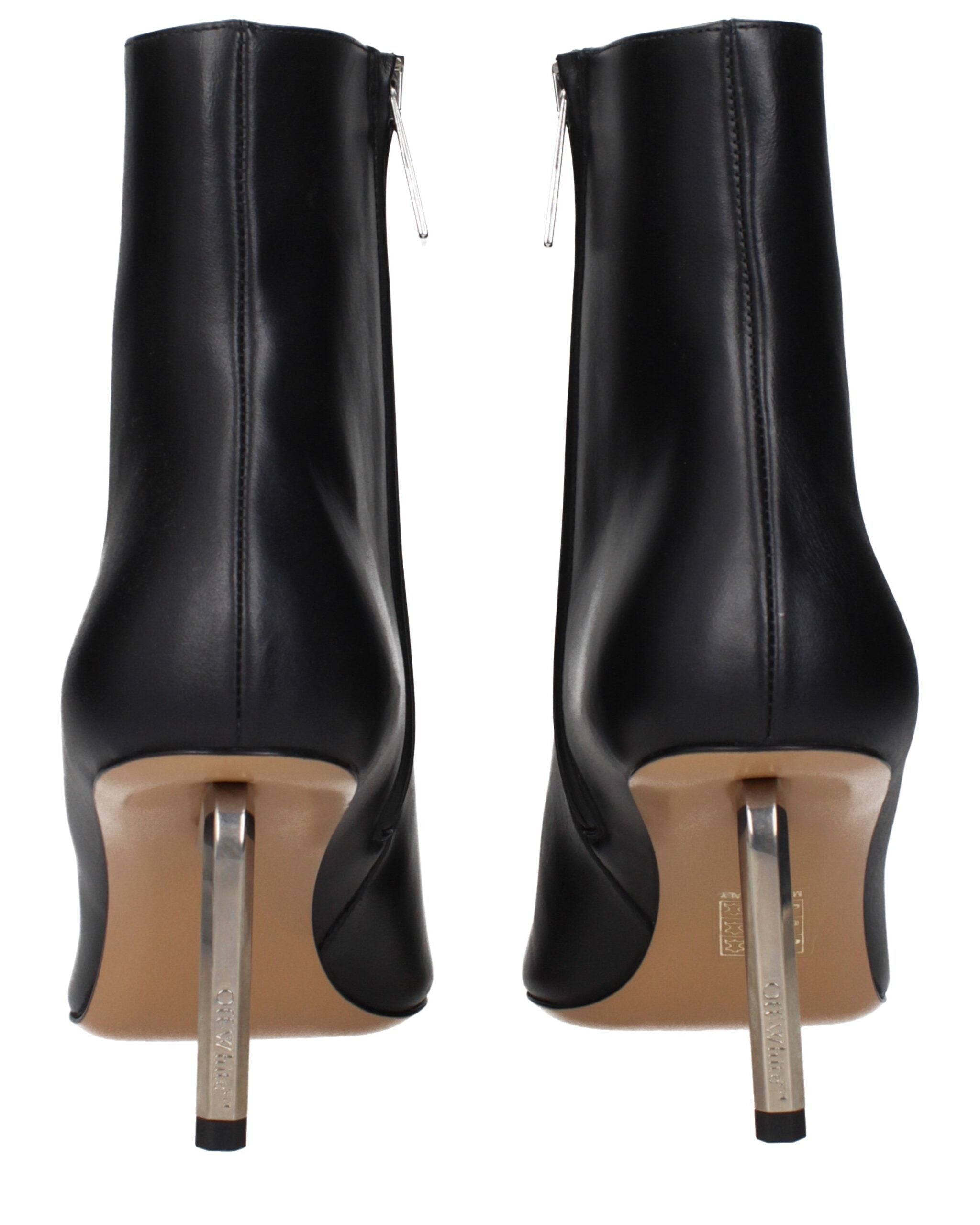 Black Leather Ankle Boots