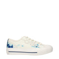 Beige Fabric Low Top Sneakers