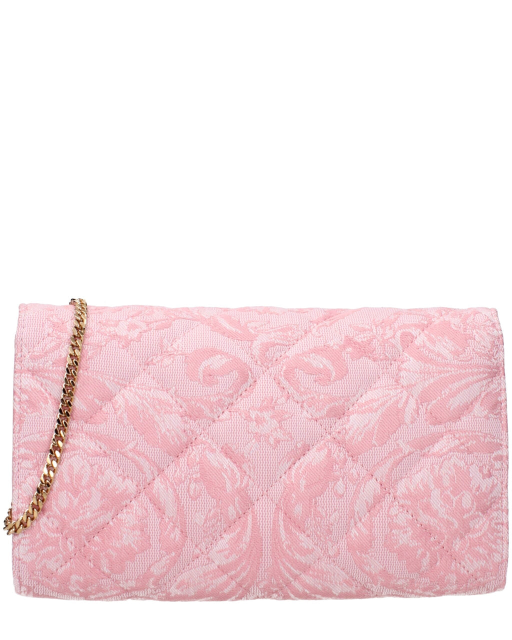 Pink Fabric Clutch Bag
