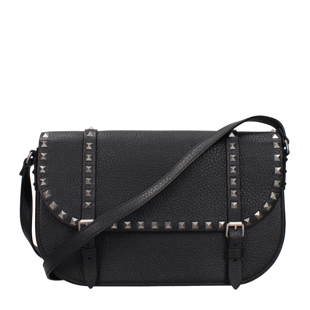 Black Leather Crossbody Bag