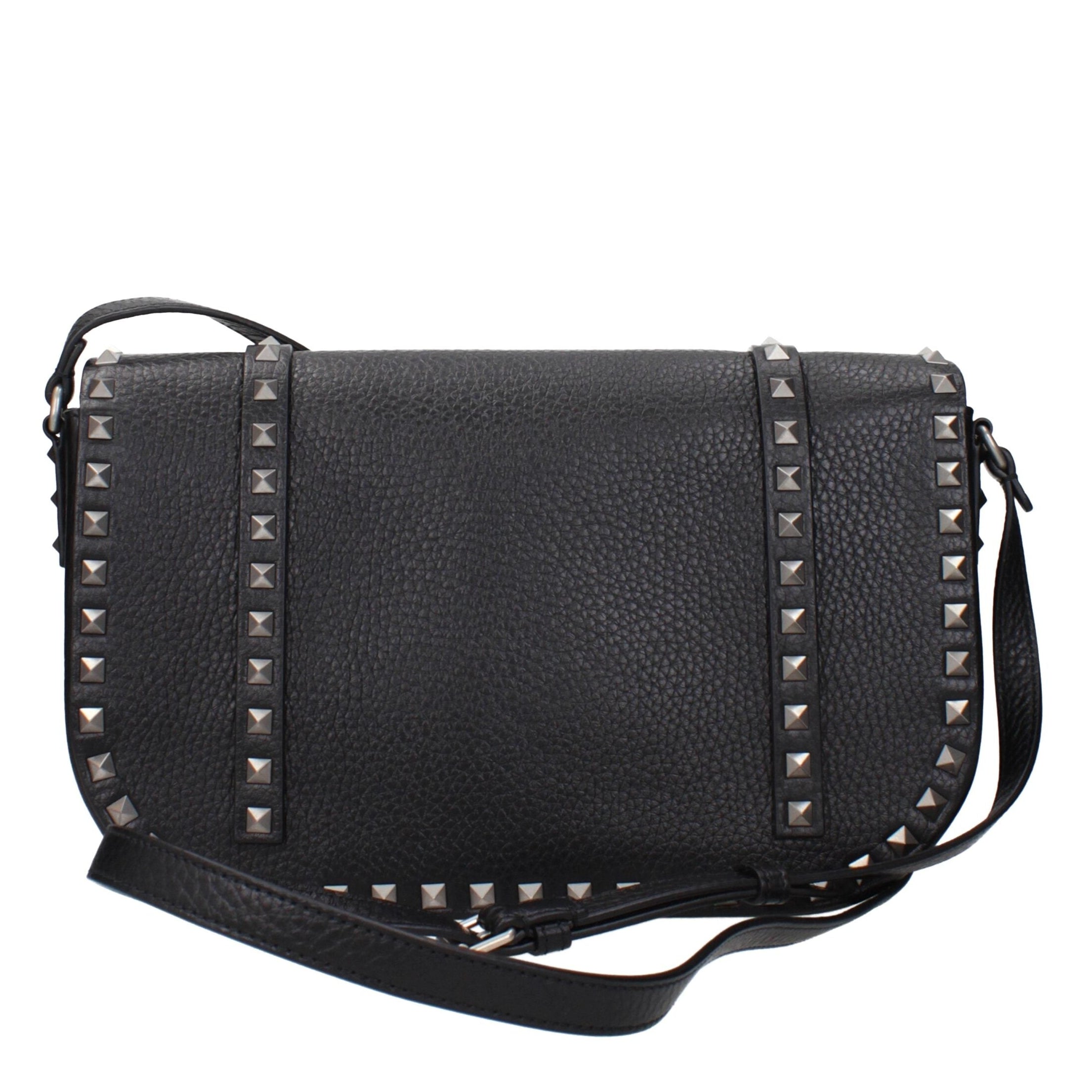 Black Leather Crossbody Bag