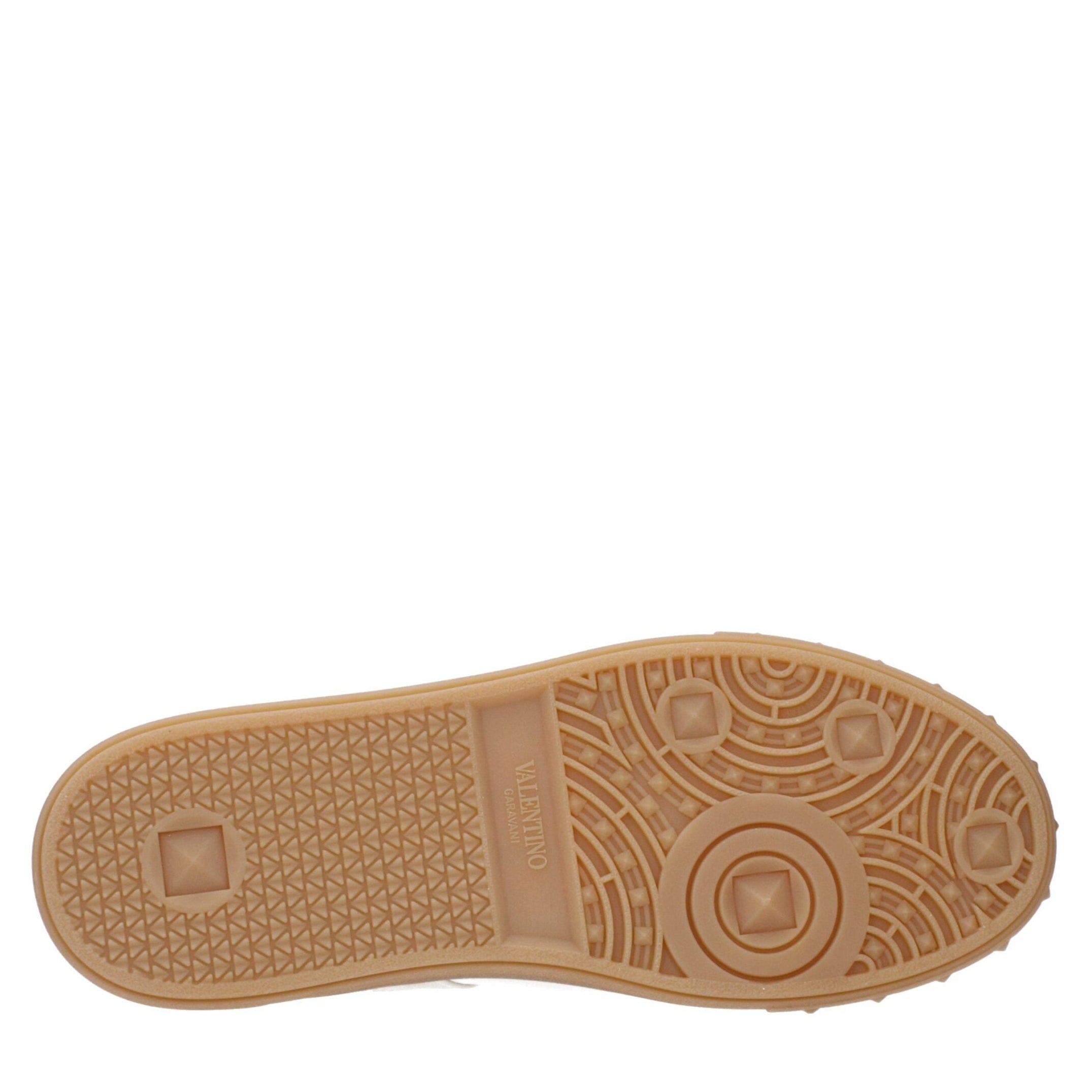 Beige Fabric Low Top Sneakers