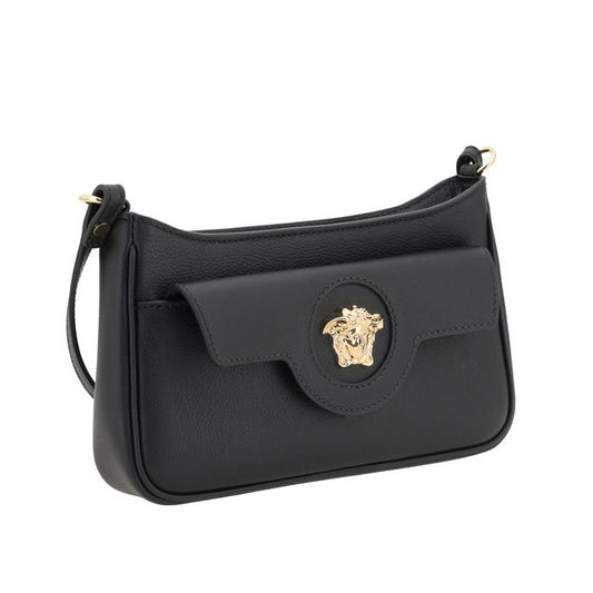 Black Calf Leather Bos Taurus Shoulder Bag