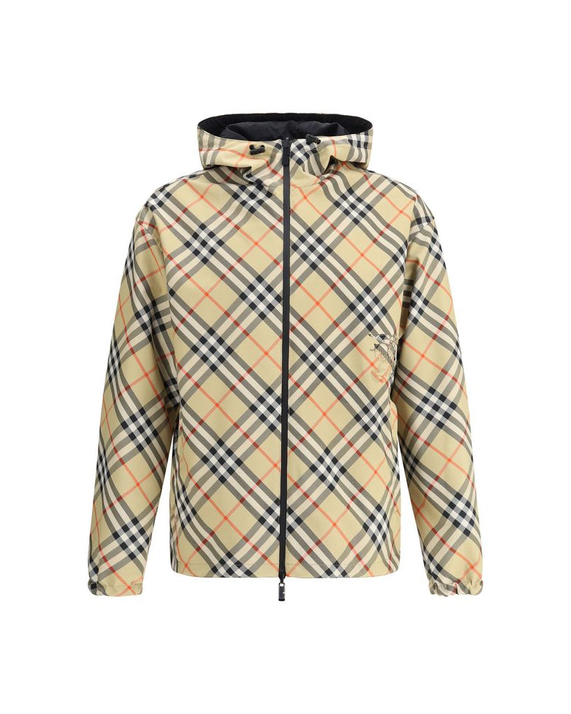 Burberry – Giacca Shell Multicolor - Motivo Check Riversibile