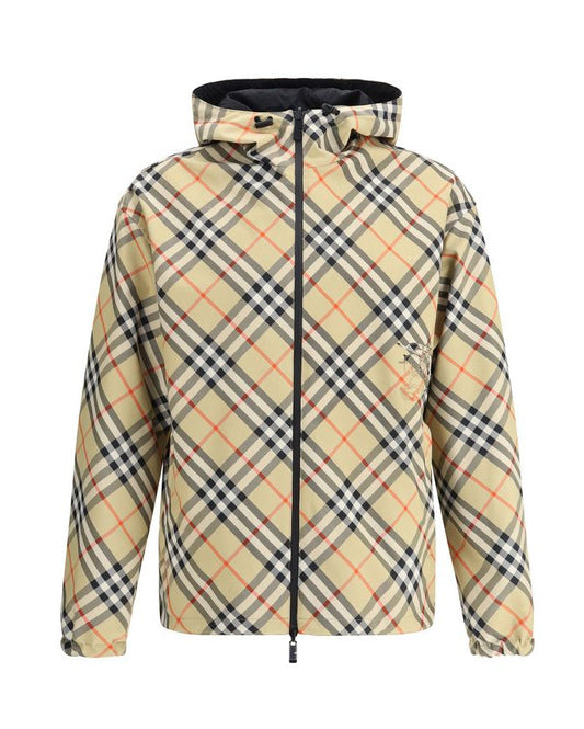 Burberry – Giacca Shell Multicolor - Motivo Check Riversibile