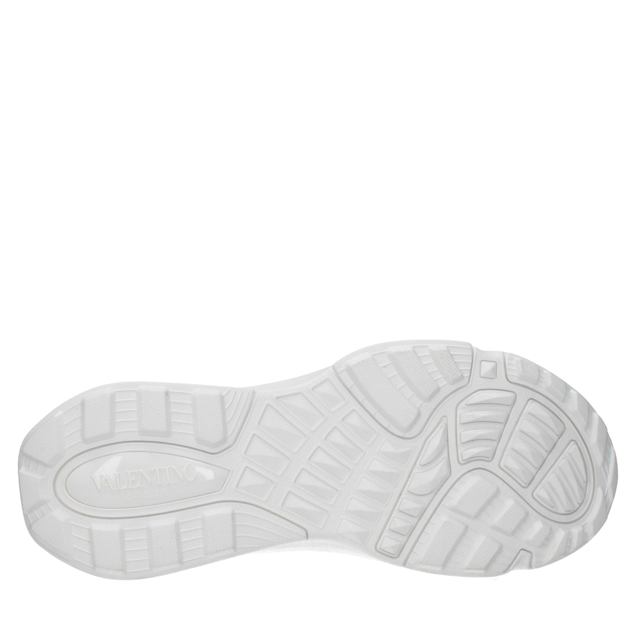 White Fabric Athletic Sneakers