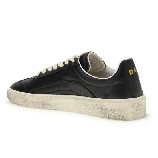 Black Calf Leather Bos Taurus Low Top Sneakers