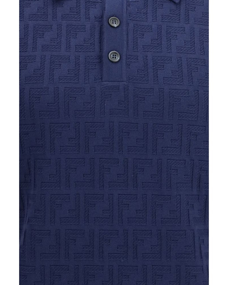 Fendi – FF Embroidered Cotton Polo Shirt