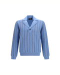 Fendi – Trompe-l’Œil Selleria Knit Sweater Light Blue