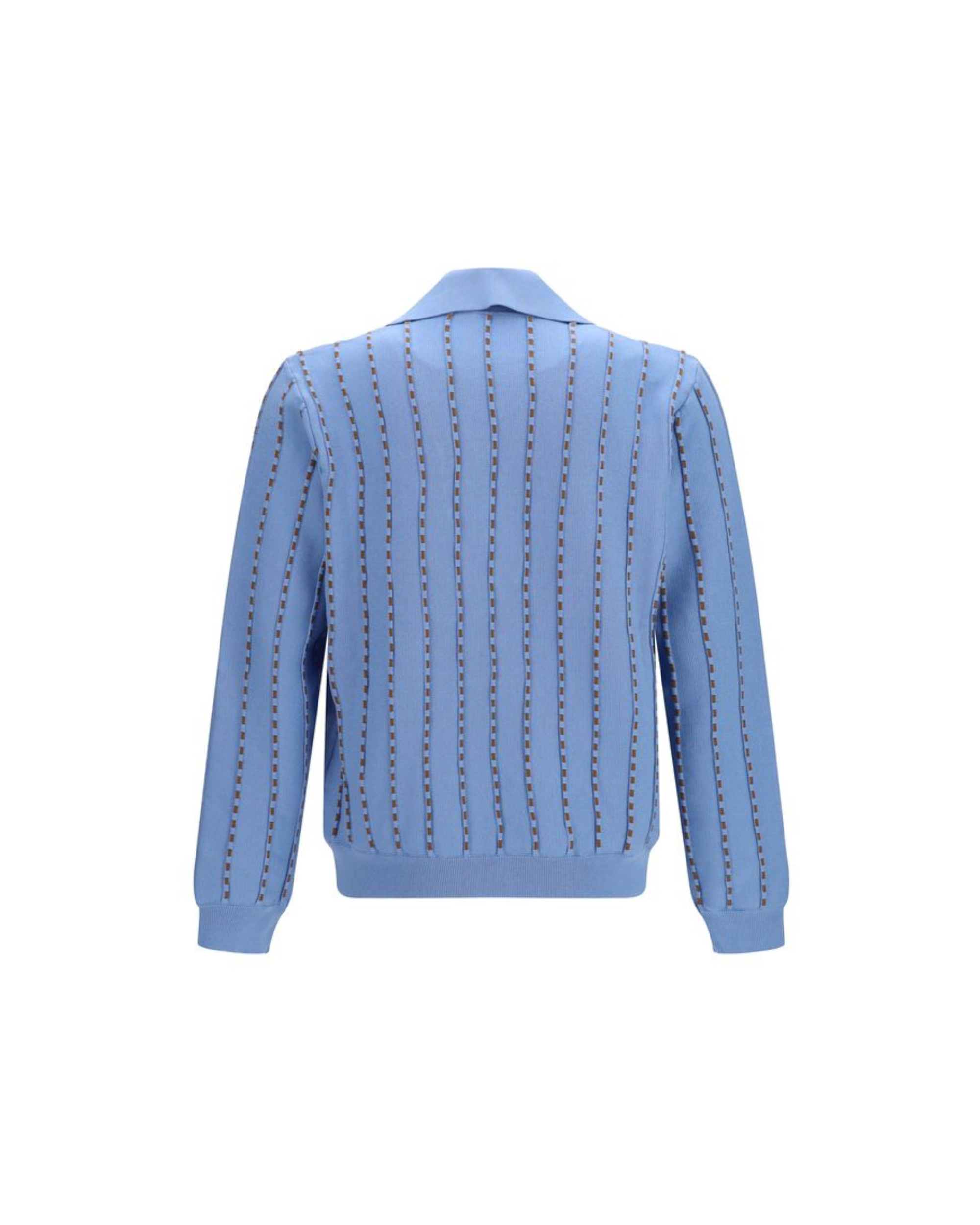 Fendi – Trompe-l’Œil Selleria Knit Sweater Light Blue
