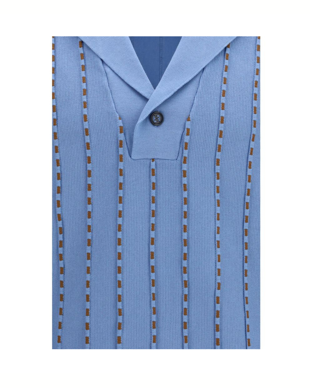 Fendi – Trompe-l’Œil Selleria Knit Sweater Light Blue