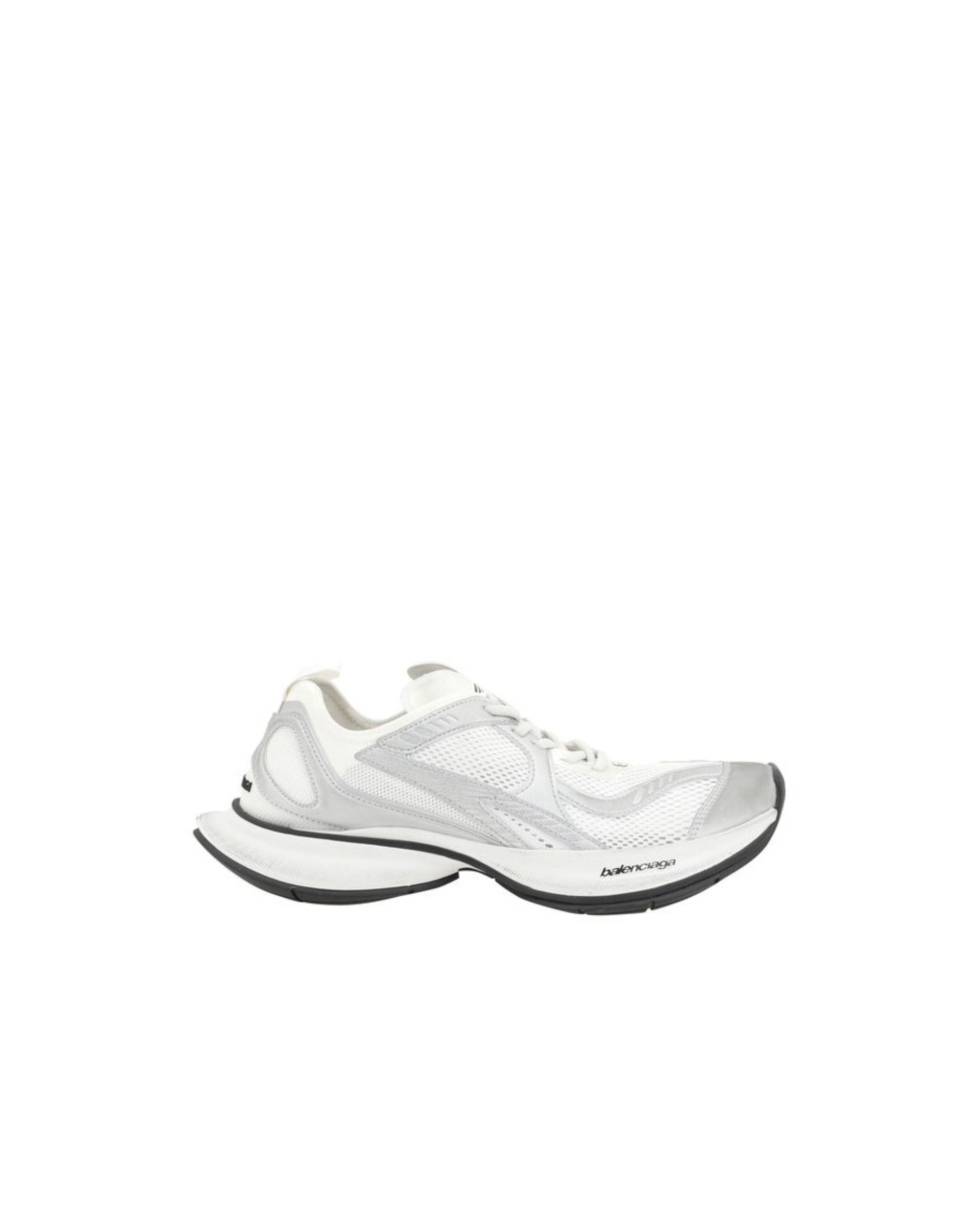 Balenciaga – Circuit Sneakers Bianco e Argento con Suola Platform – Collezione SS26