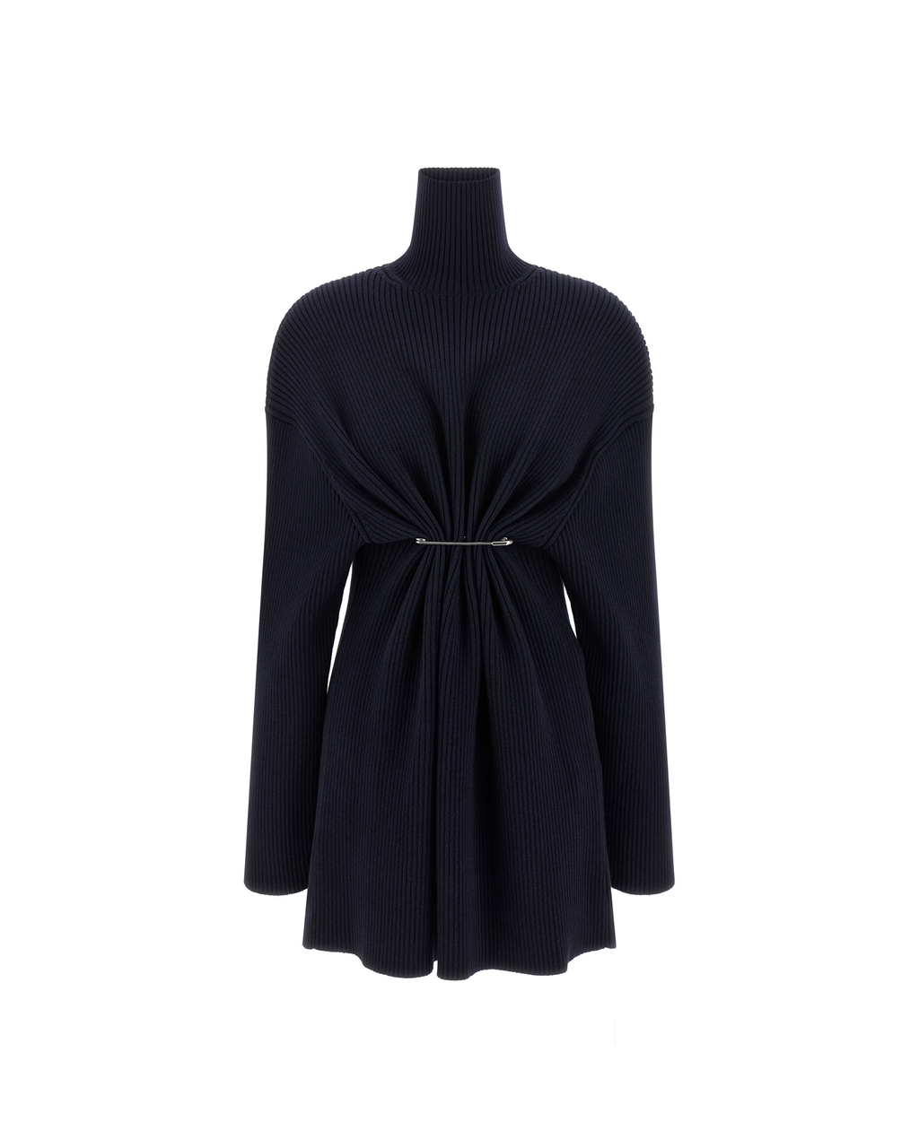 Balenciaga – Pinched Ribbed Knit Mini Dress
