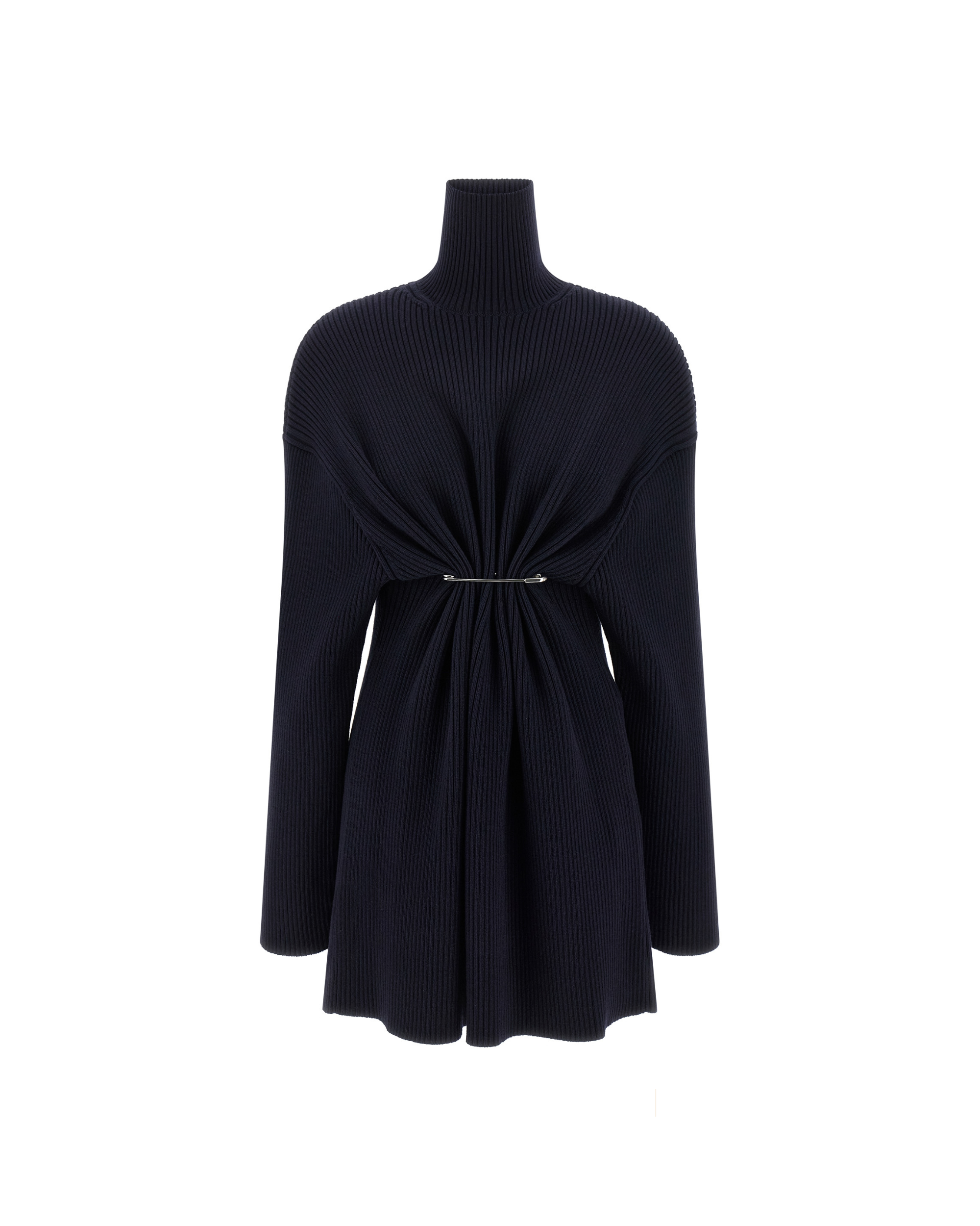 Balenciaga – Pinched Ribbed Knit Mini Dress