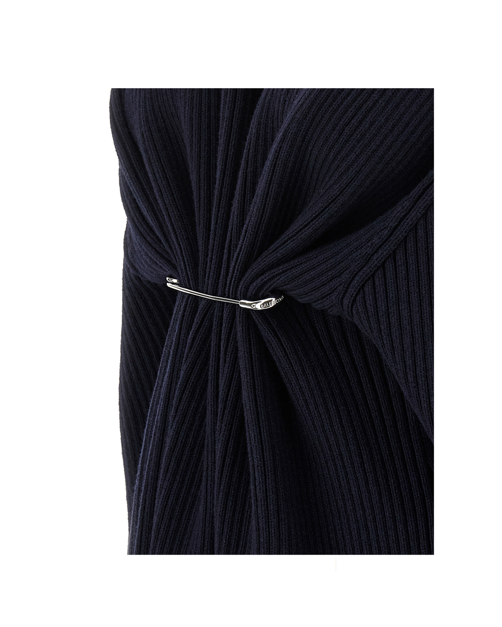 Balenciaga – Pinched Ribbed Knit Mini Dress