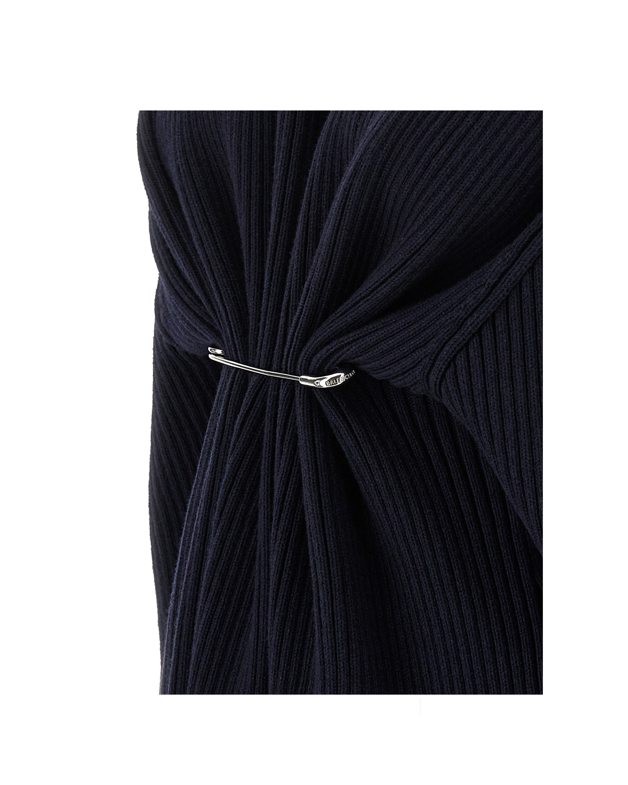 Balenciaga – Pinched Ribbed Knit Mini Dress
