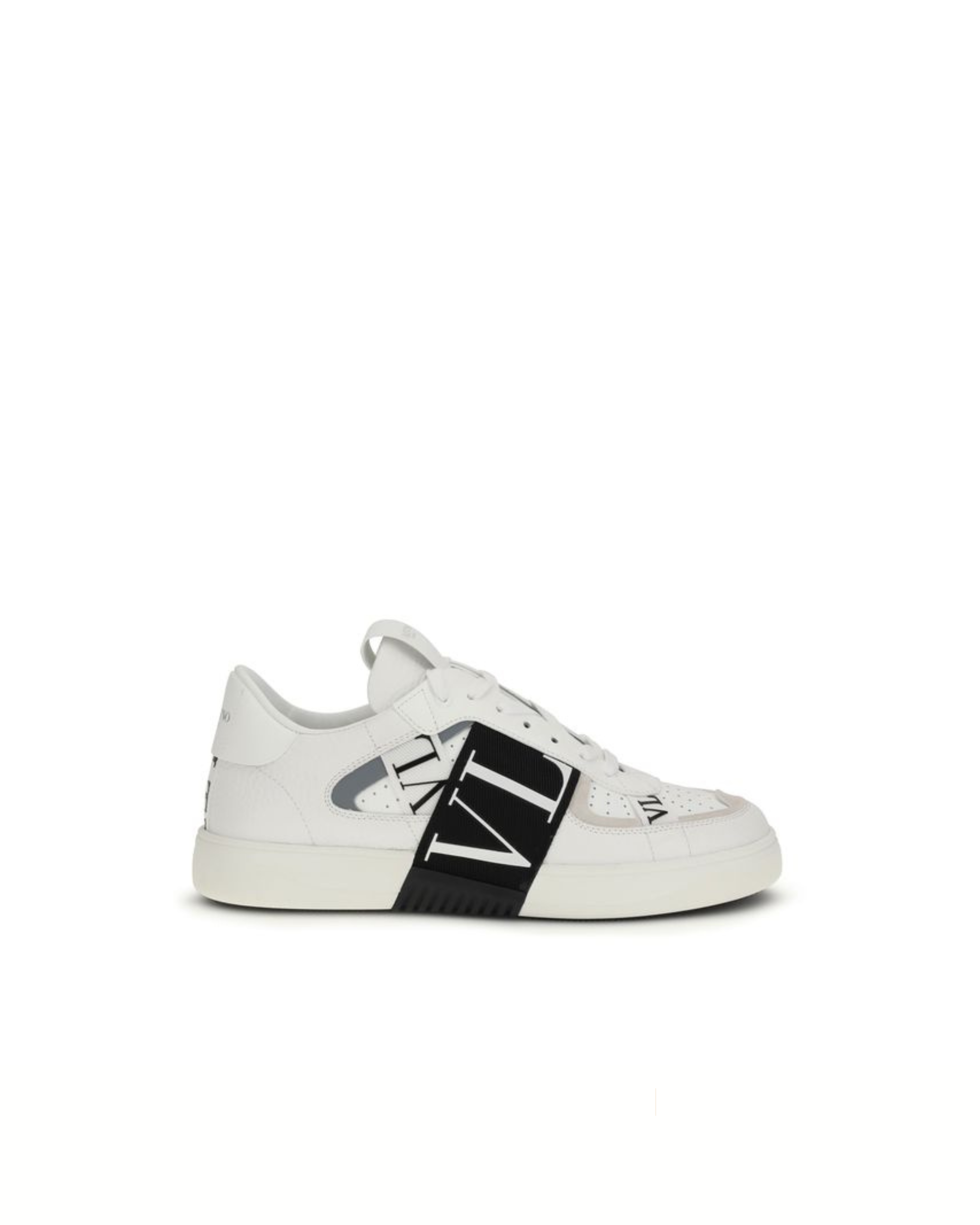 Valentino Garavani VL7N Low-Top Sneakers in Pelle Bianca e Nera