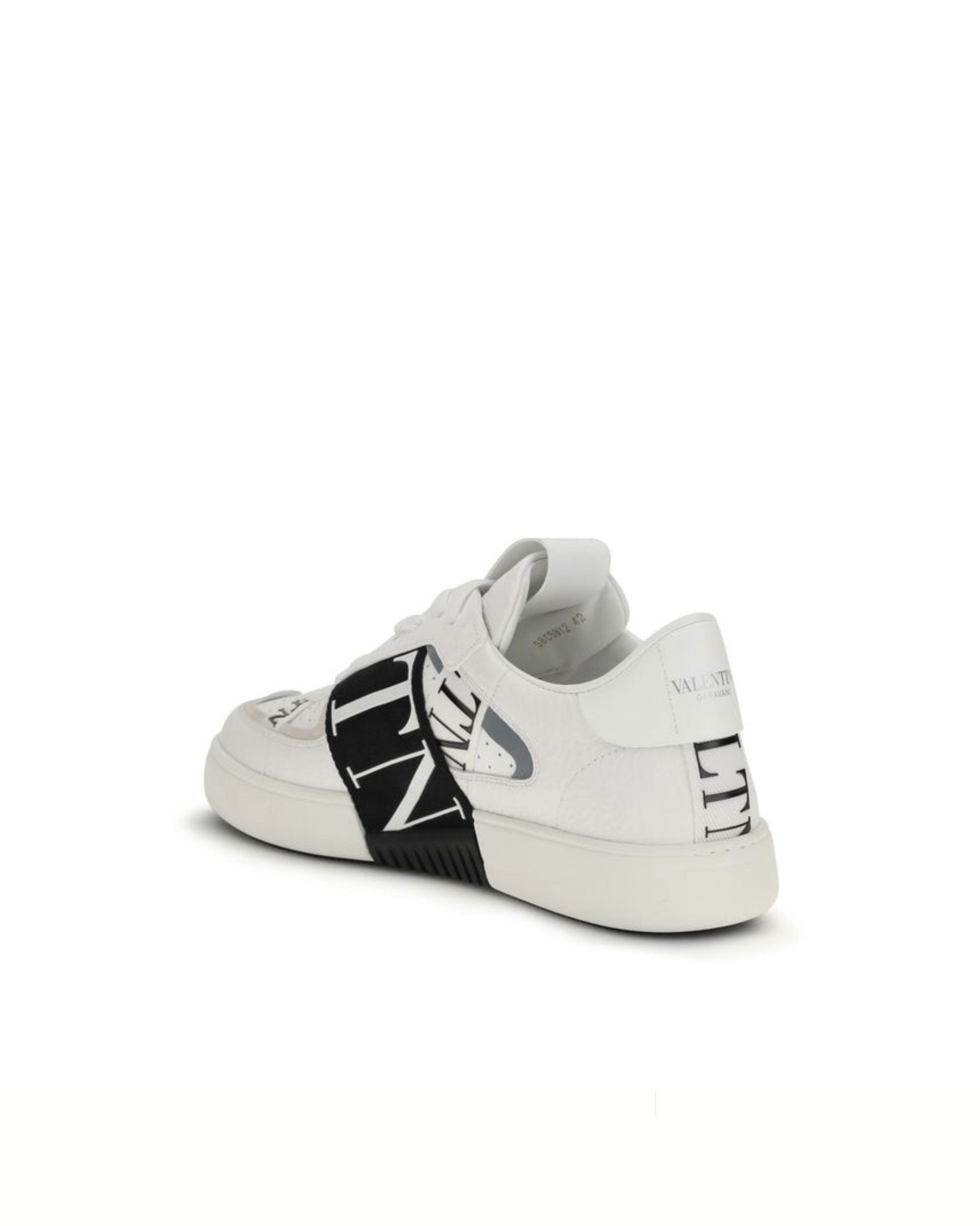 Valentino Garavani VL7N Low-Top Sneakers in Pelle Bianca e Nera