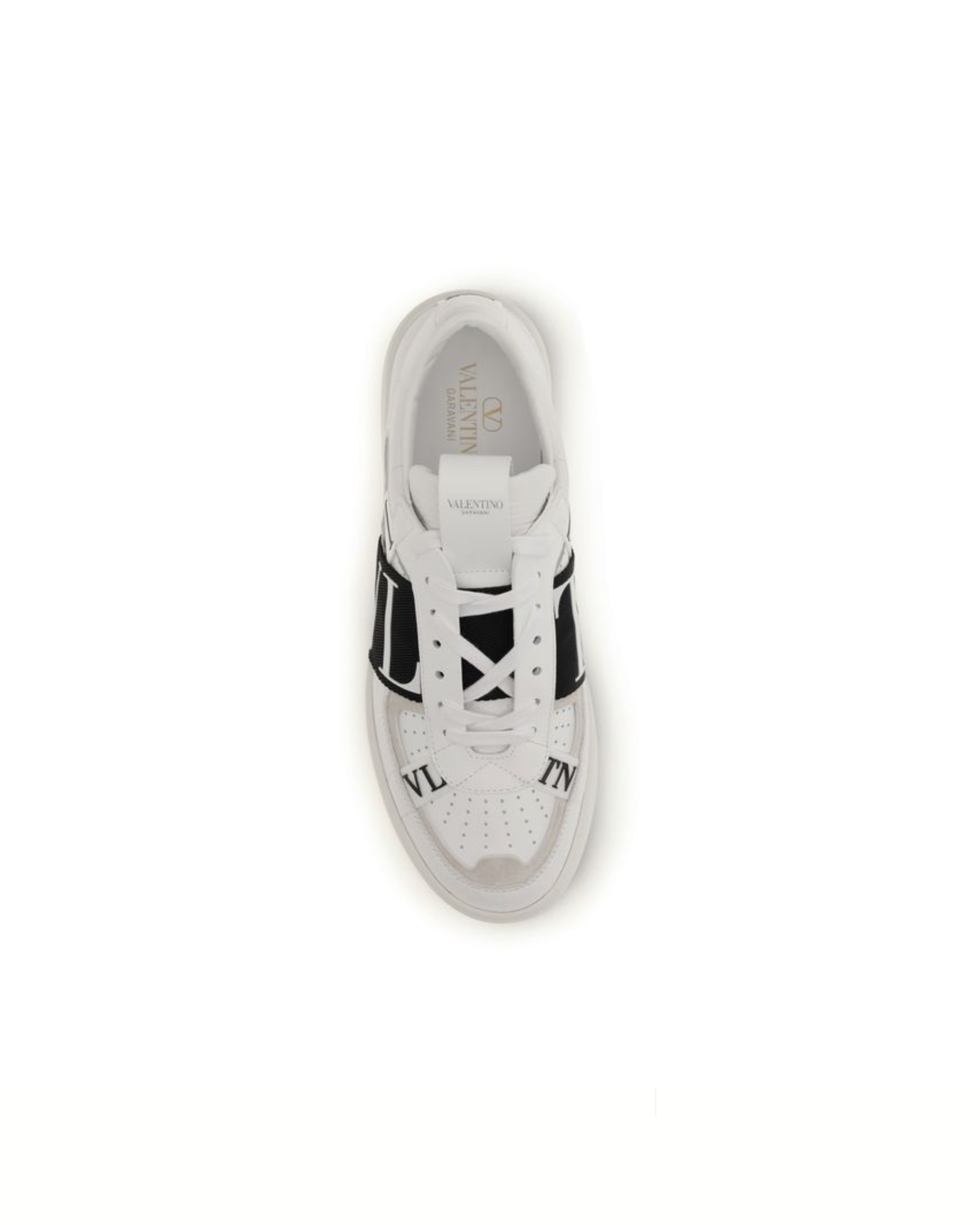 Valentino Garavani VL7N Low-Top Sneakers in Pelle Bianca e Nera