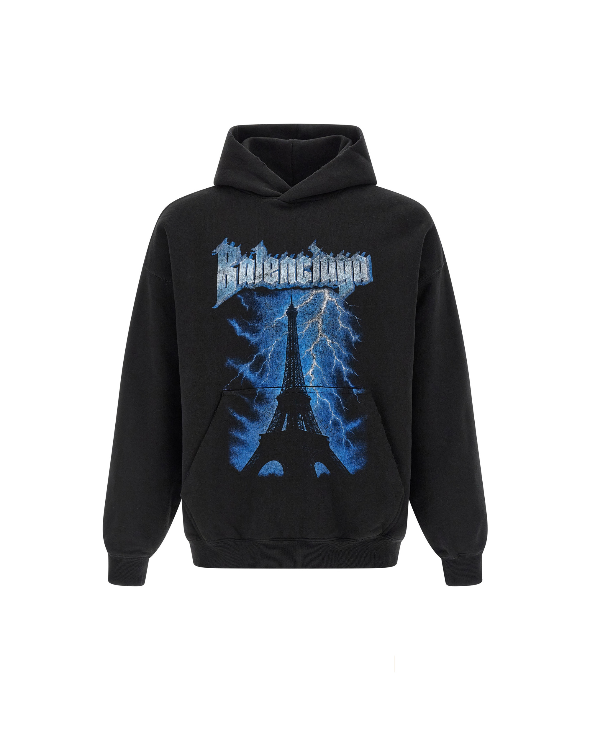 Balenciaga – Felpa con Cappuccio Paris Thunderstorm