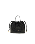 Chloé - Icons Shoulder Bag in Pelle Nera con Chiusura a Coulisse