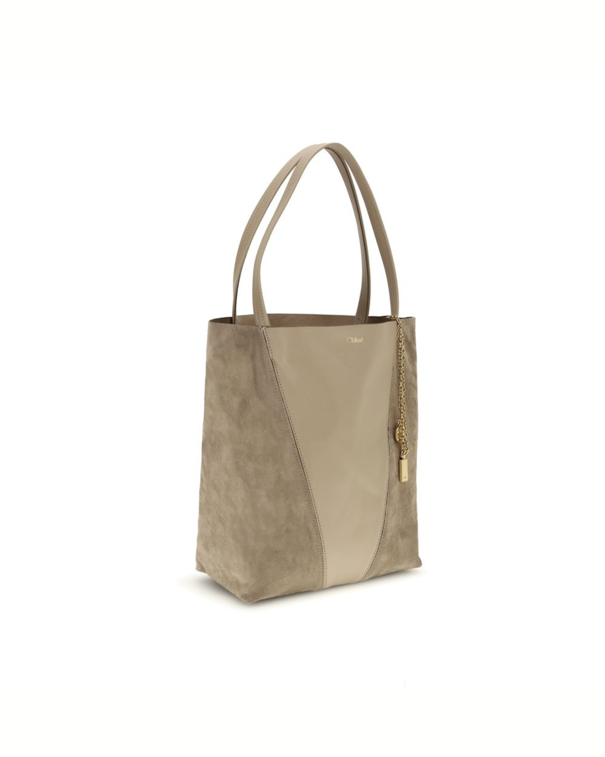 Chloé Spin Shoulder Bag Beige