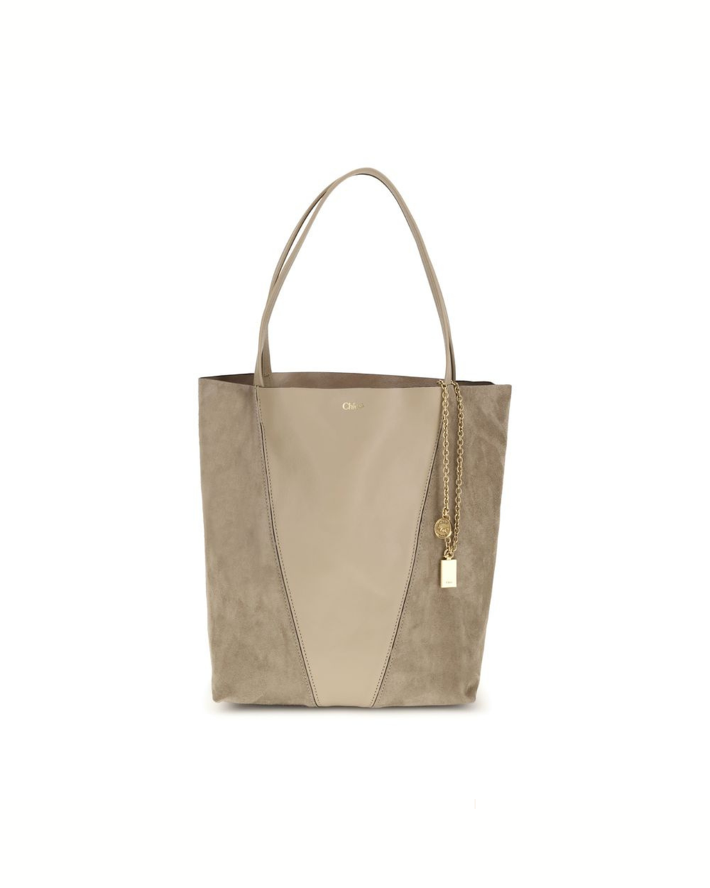 Chloé Spin Shoulder Bag Beige