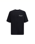 Dsquared2 Signature T-Shirt Oversize Nera con Logo Ricamato