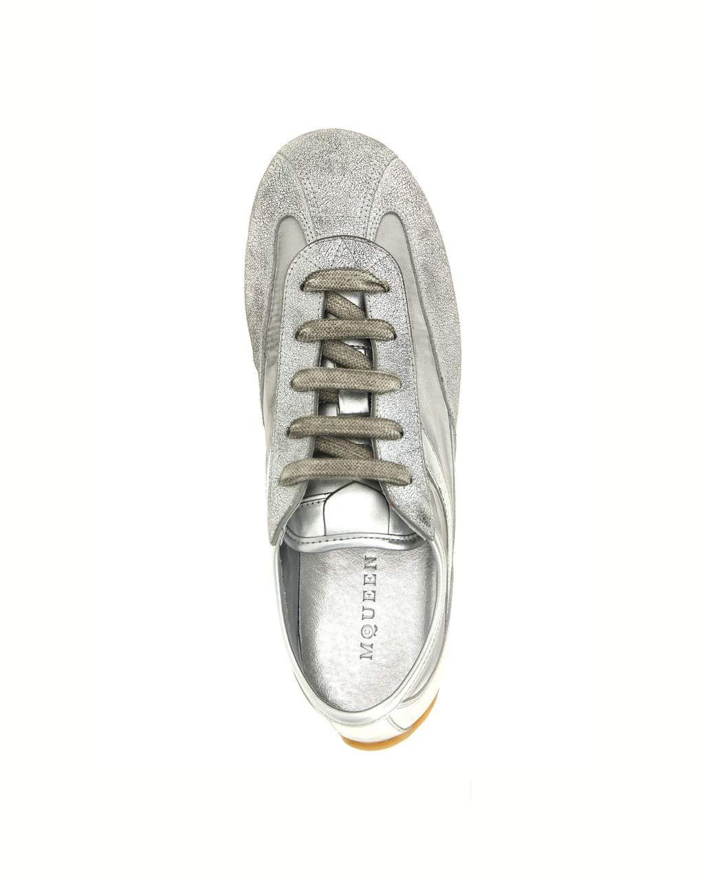 Alexander McQueen Boxe Basse Sneakers Silver
