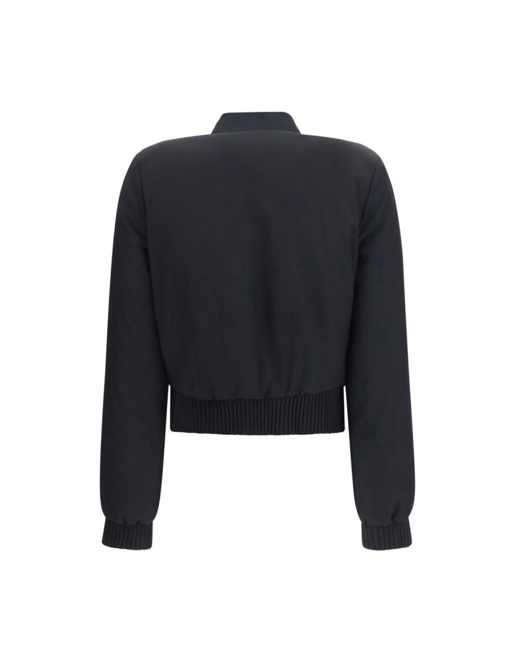Alexander McQueen Buttoned Bomber Jacket Black