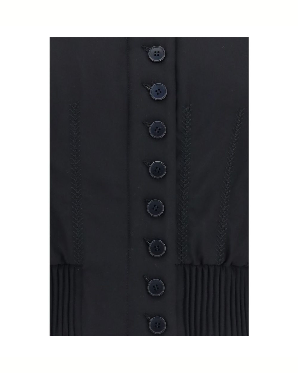 Alexander McQueen Buttoned Bomber Jacket Black