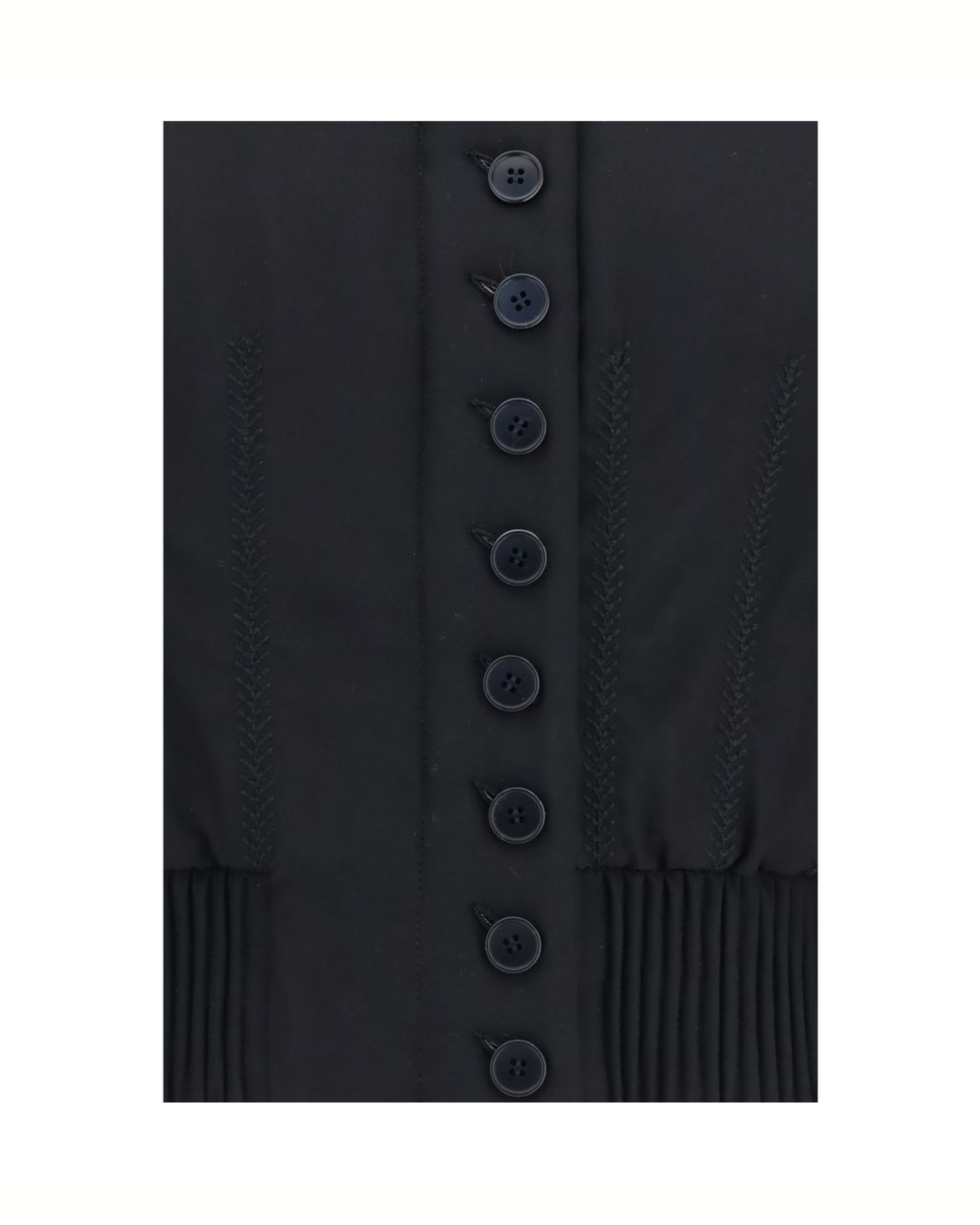 Alexander McQueen Buttoned Bomber Jacket Black