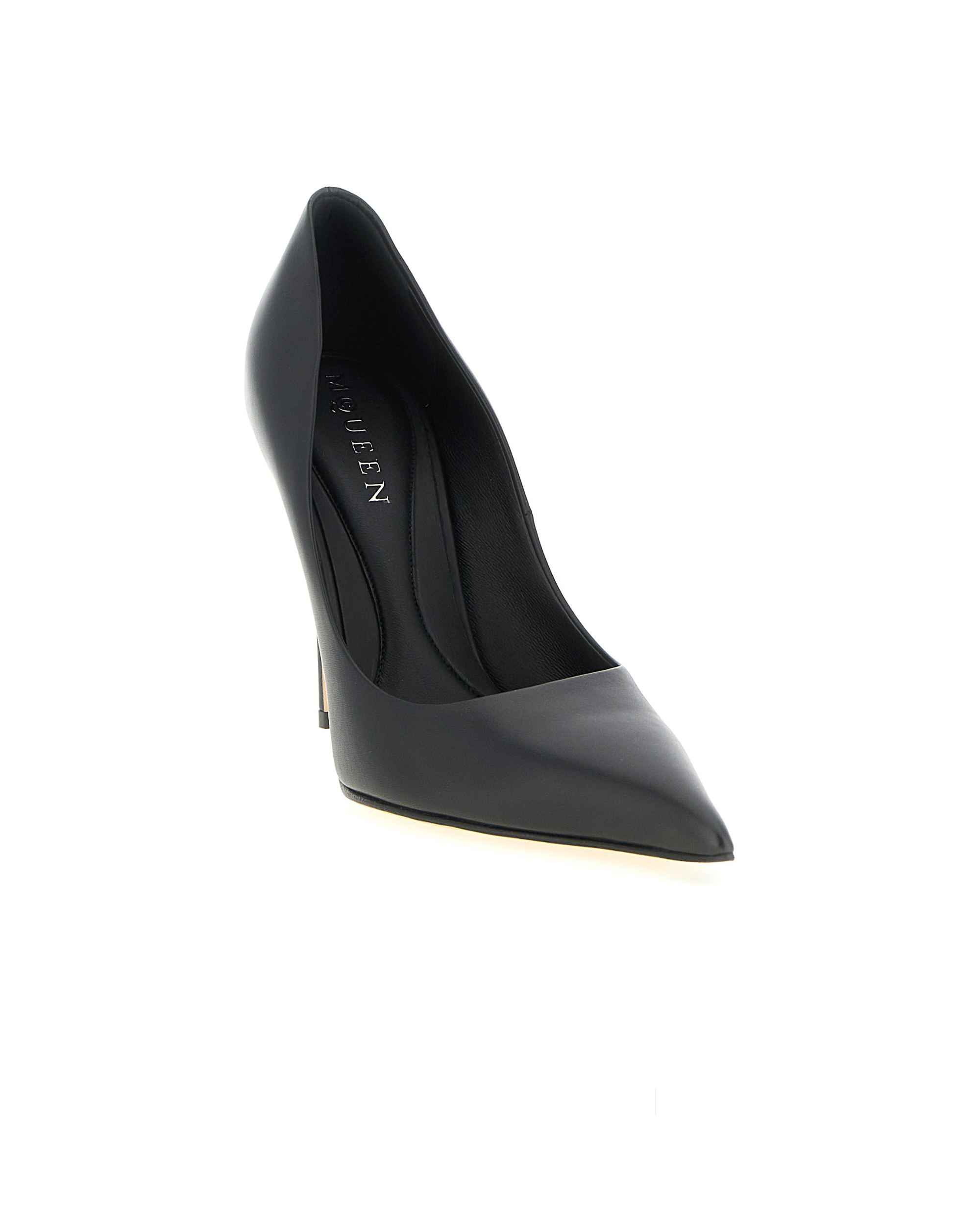 Alexander McQueen – Décolleté in Pelle nera