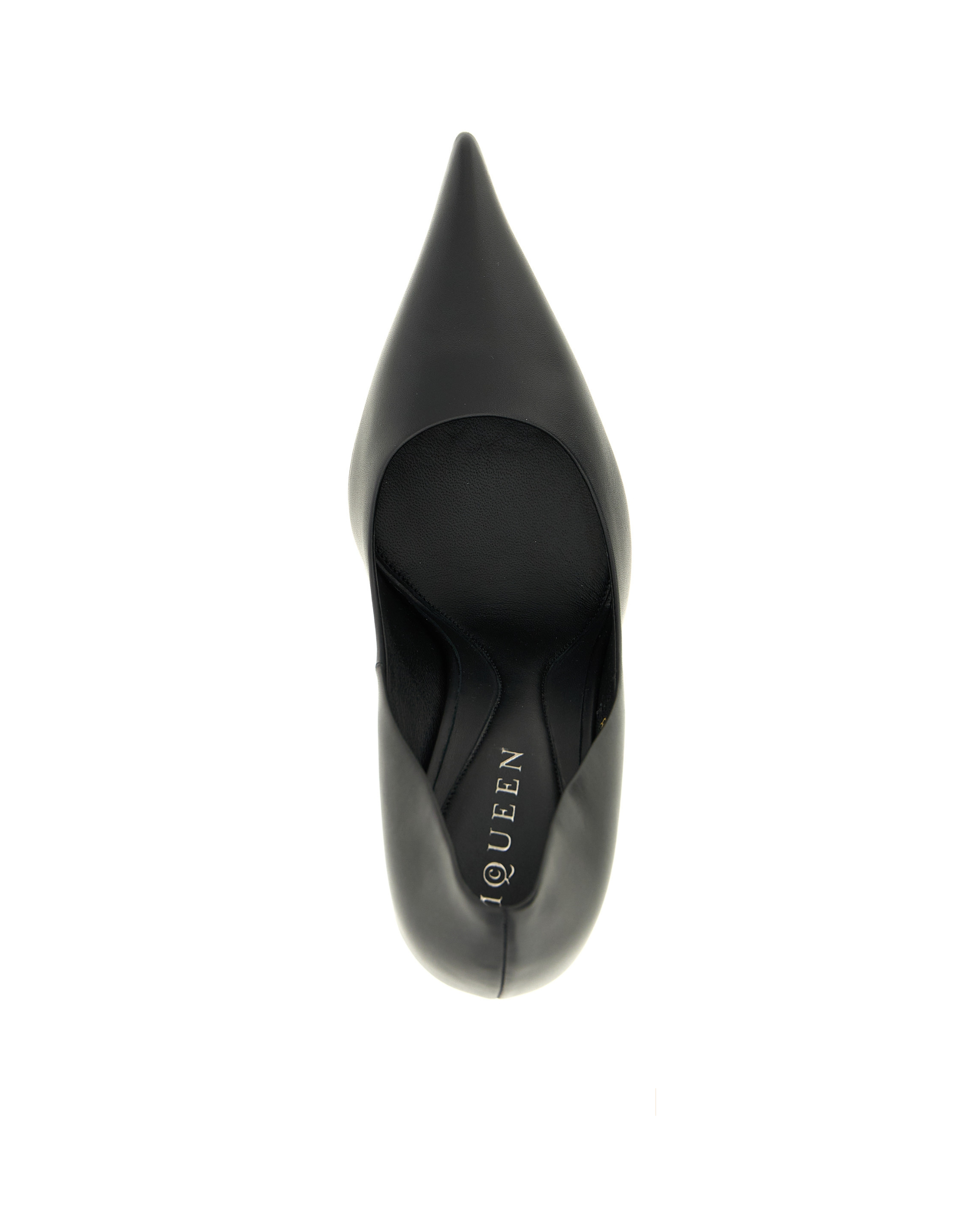 Alexander McQueen – Décolleté in Pelle nera
