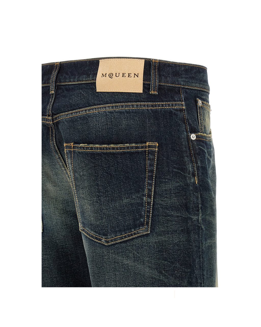 Alexander McQueen – Jeans Denim Stone Washed Uomo