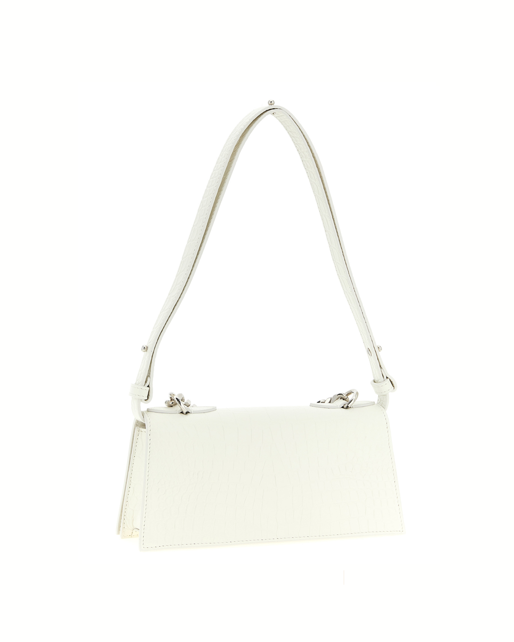 Alexander McQueen Jewelled Mini Shoulder Bag White
