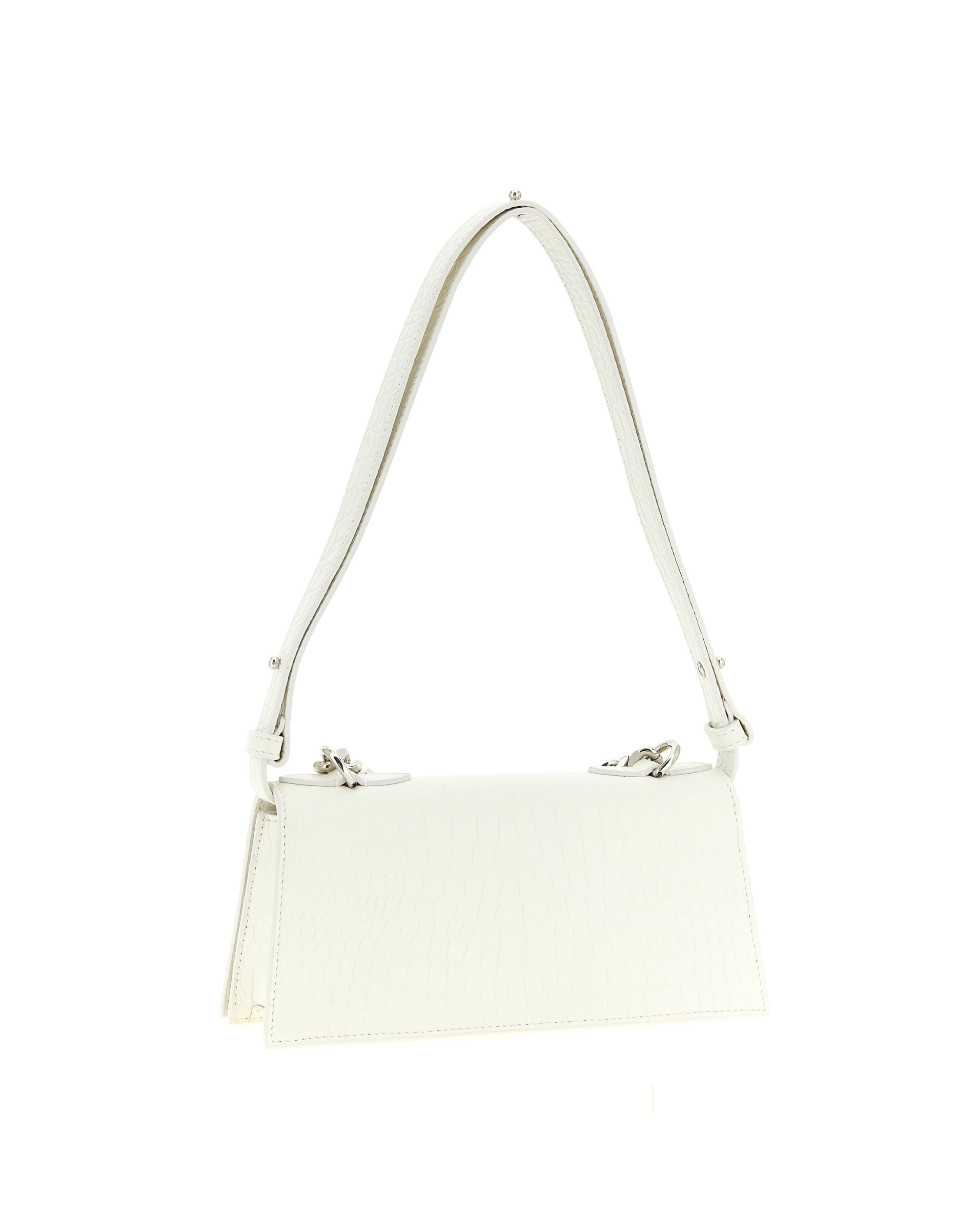 Alexander McQueen Jewelled Mini Shoulder Bag White
