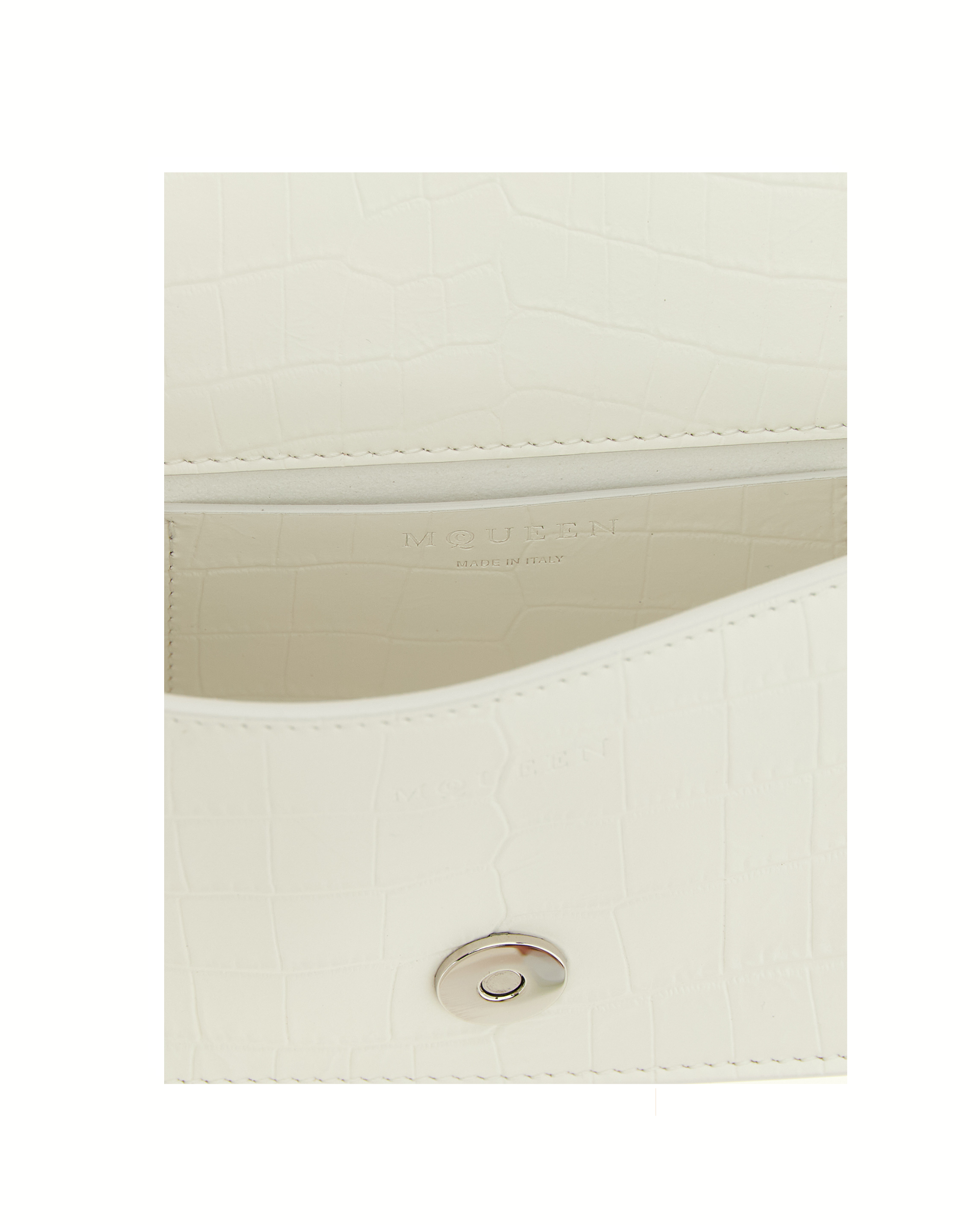 Alexander McQueen Jewelled Mini Shoulder Bag White