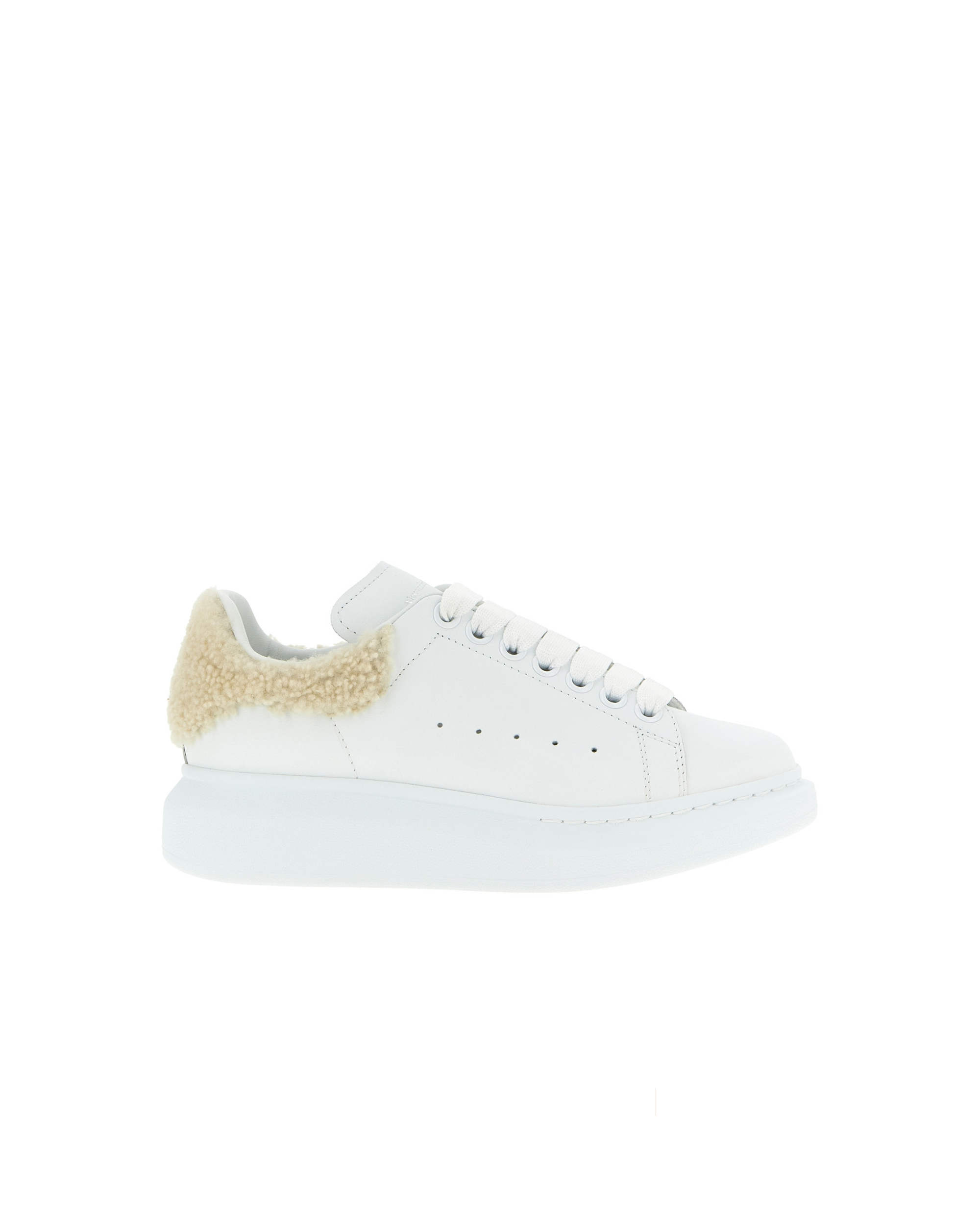 Alexander McQueen – Larry Sneakers in Shearling Beige